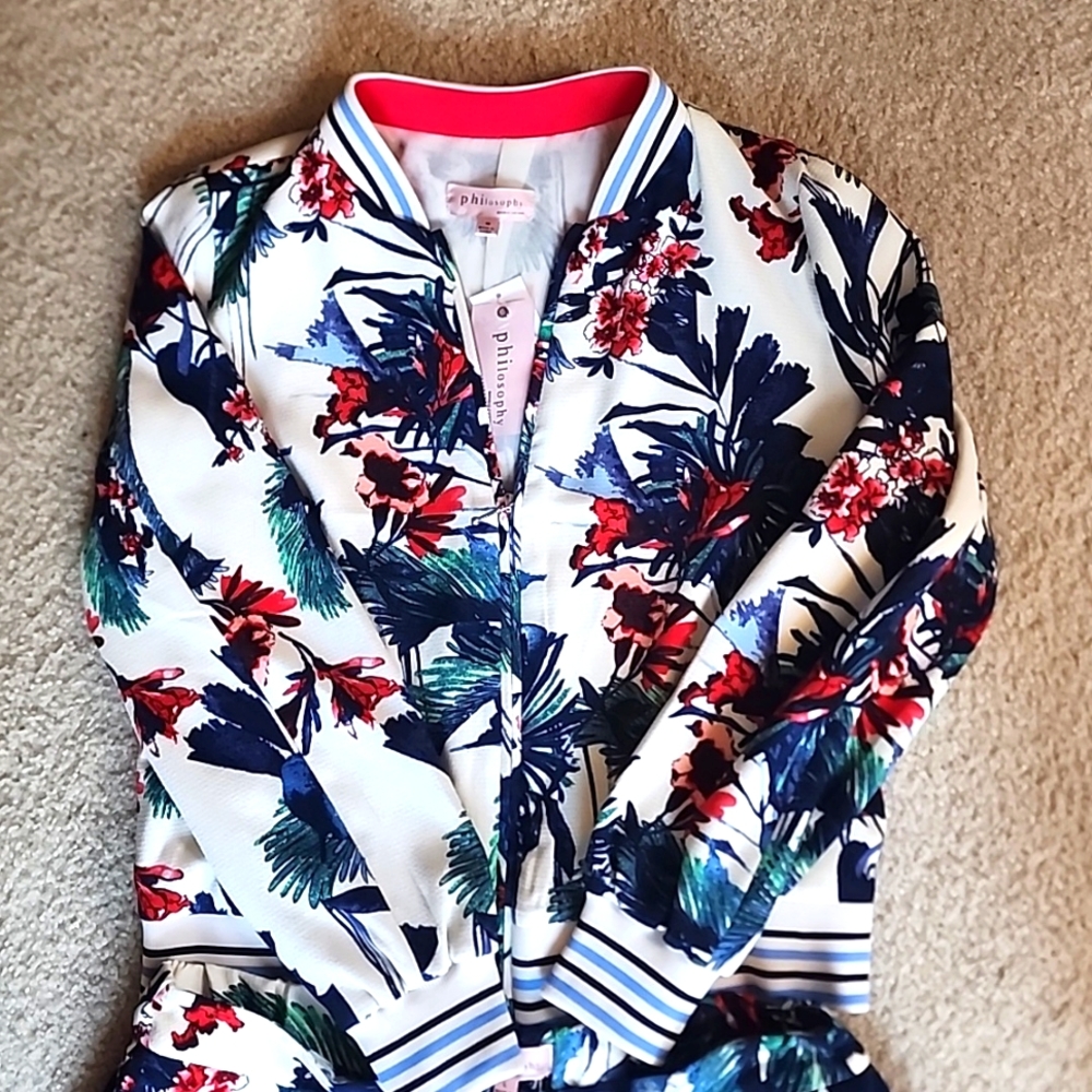 Spring into the season with Philosophy's two-piece pants ( L) & jackets set (M)